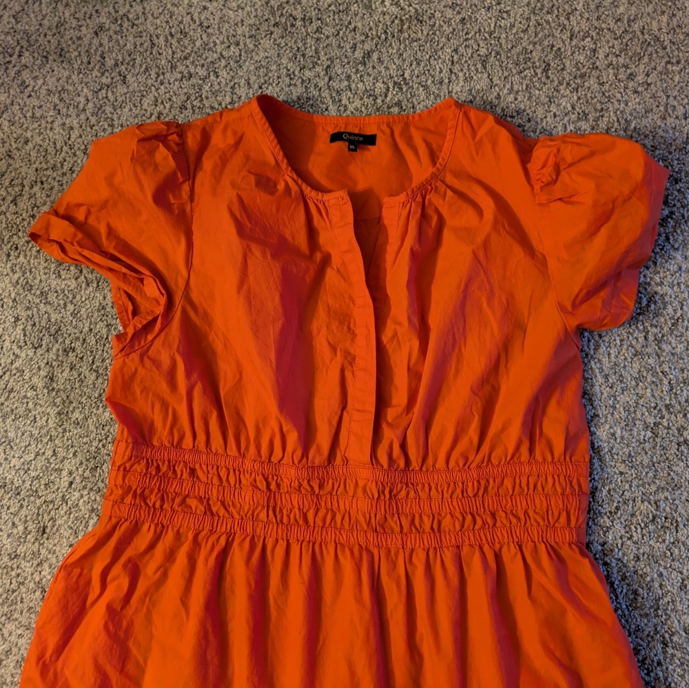 Quince 109% Organic Cotton Poplin Tiered Maxi Dress - Picture 4 of 8